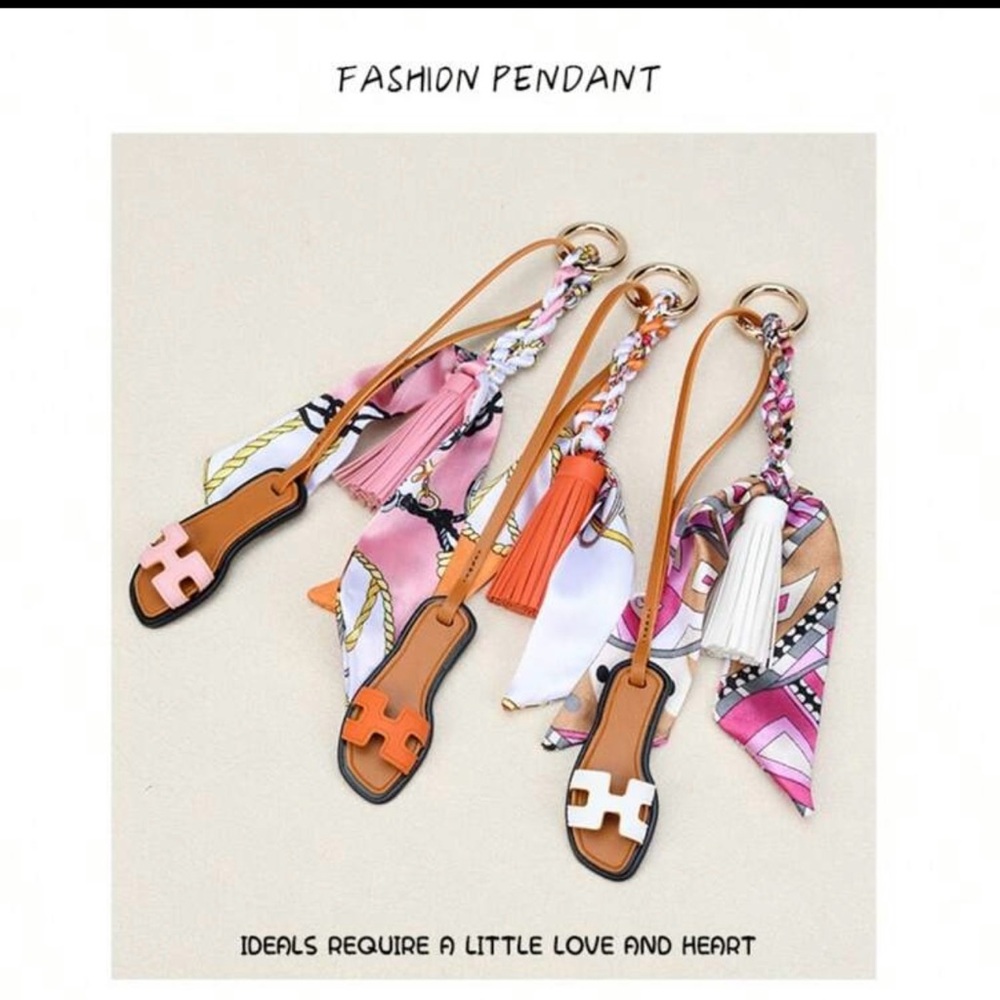 Fashion Oran Nano Charm leather bag charm twilly Designer 🧑‍🎨 Inspired